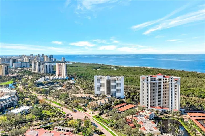 View of urban area featuring a nearby body of water