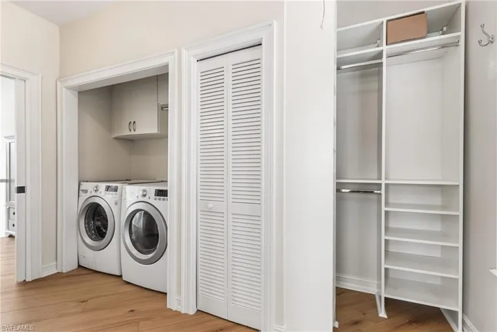 Laundry room is located on the 2nd level.