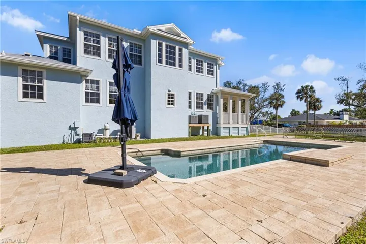 Pavered pool deck!