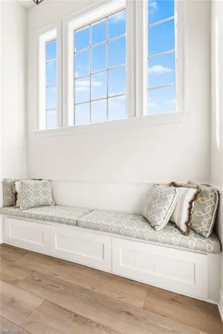 This is the seating area on the staircase going tothe second level!