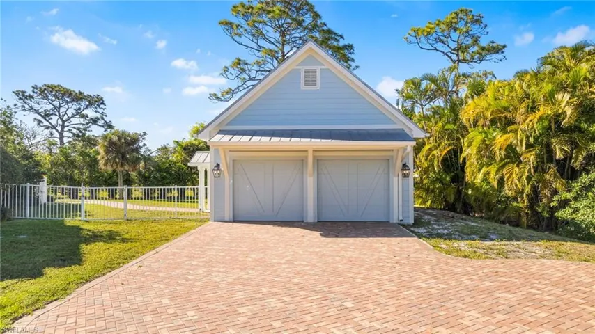 Stand alone 2 car garage with space for storage.
