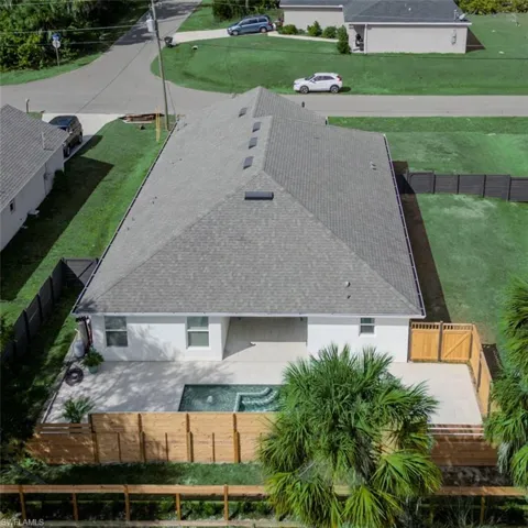 View from above of property