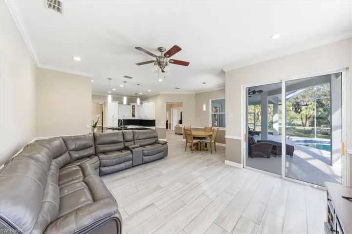 Family Living Room off Kitchen