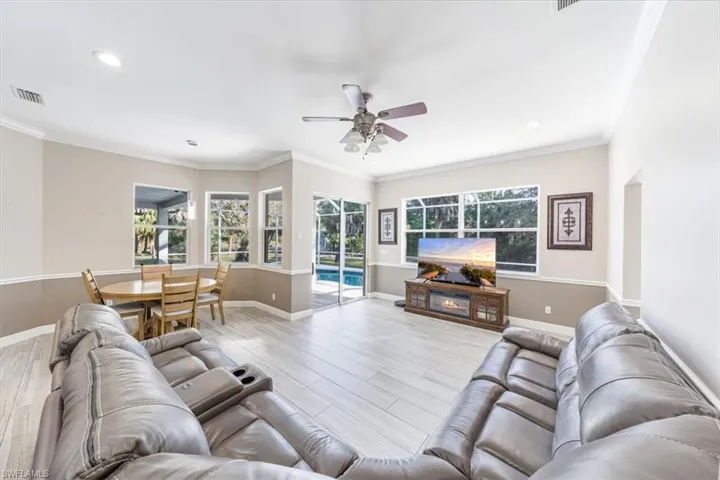 Family Living Room off Kitchen
