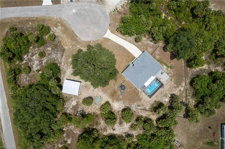 Almost acre land aerial view