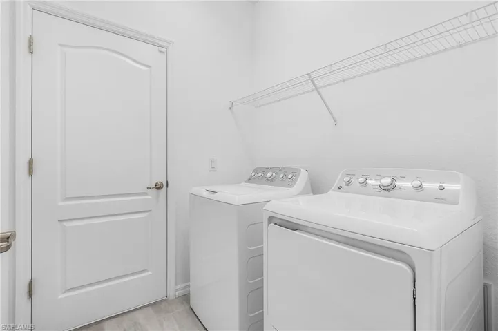 Laundry area featuring washer and dryer