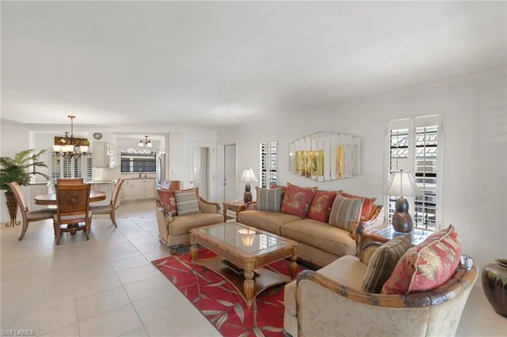 Main living area is all tile, carpet in bedrooms only