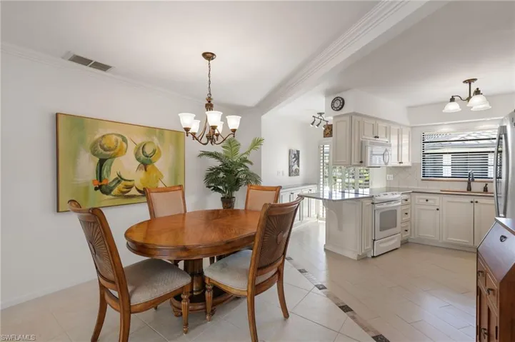 Separate dining area
