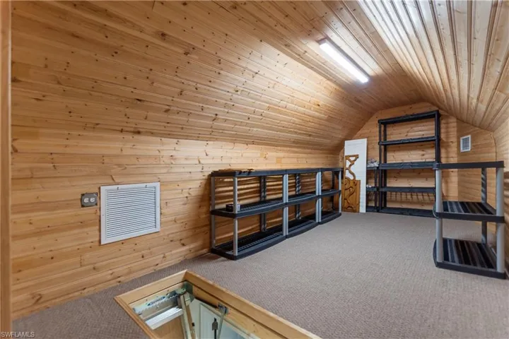 Finished Attic Storage