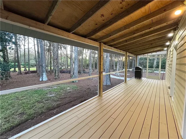 Screened Back Porch outside Breakfast Nook