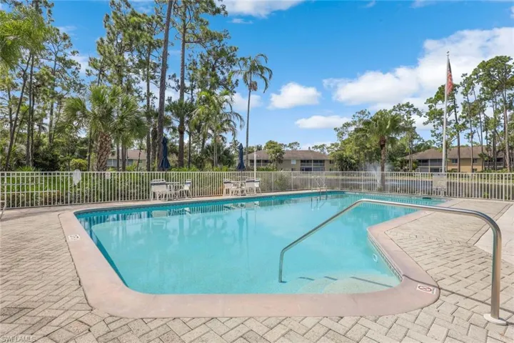 pool next to building