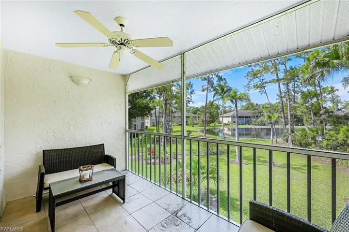 lake view, screened lanai