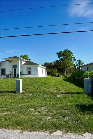 View of grassy yard