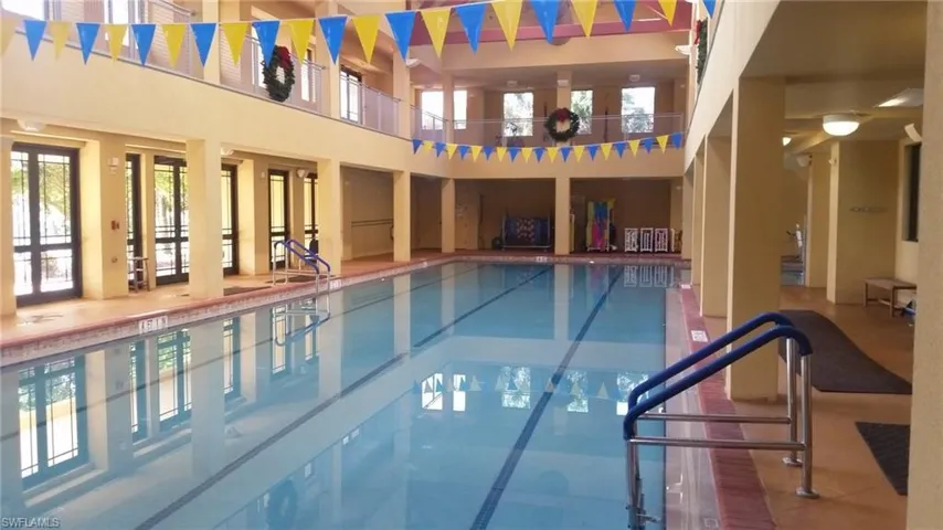 Indoor Town Center Pool with 2nd floor track