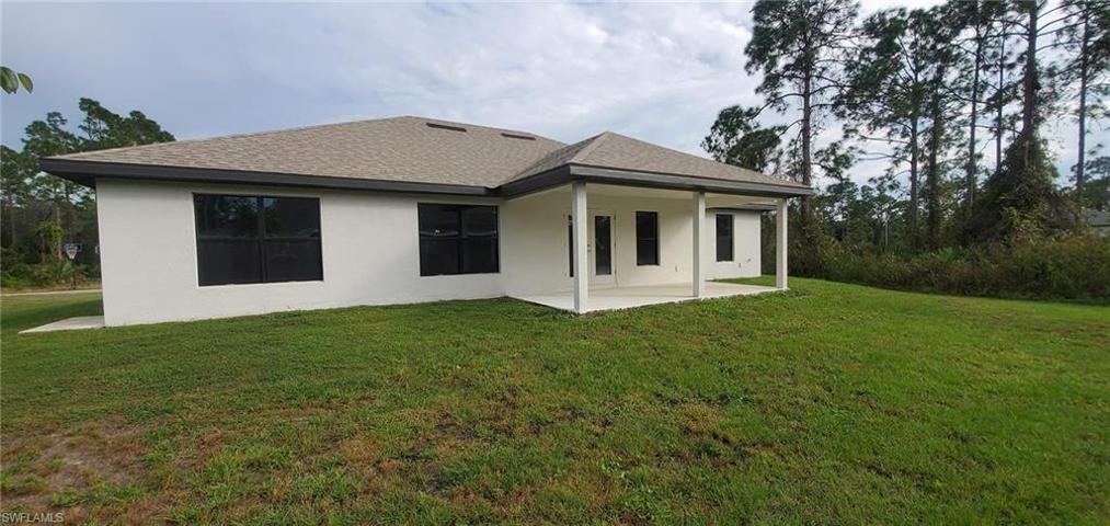 Rear of home