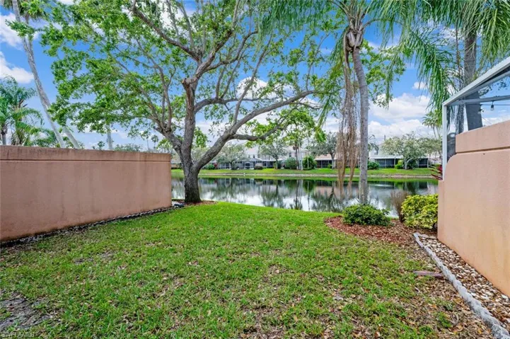 View of yard featuring a water view