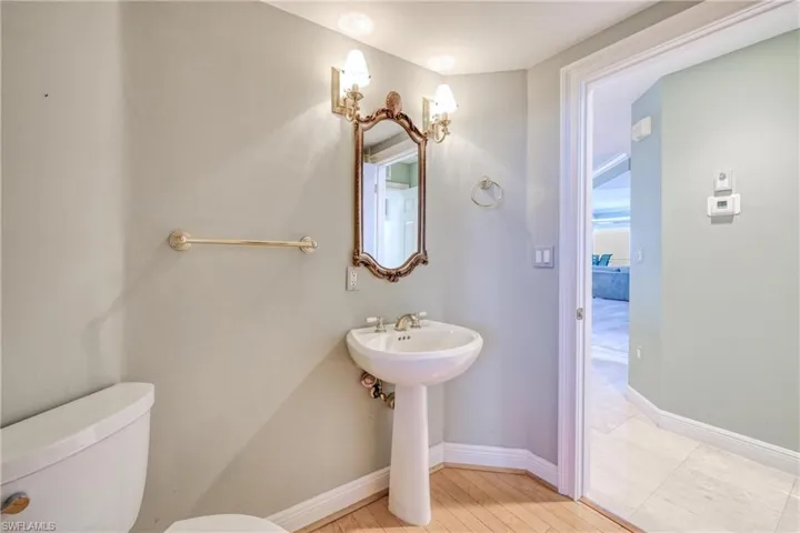 3rd full bathroom also doubles as powder bath