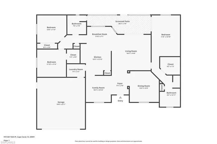 View of floor plan / room layout
