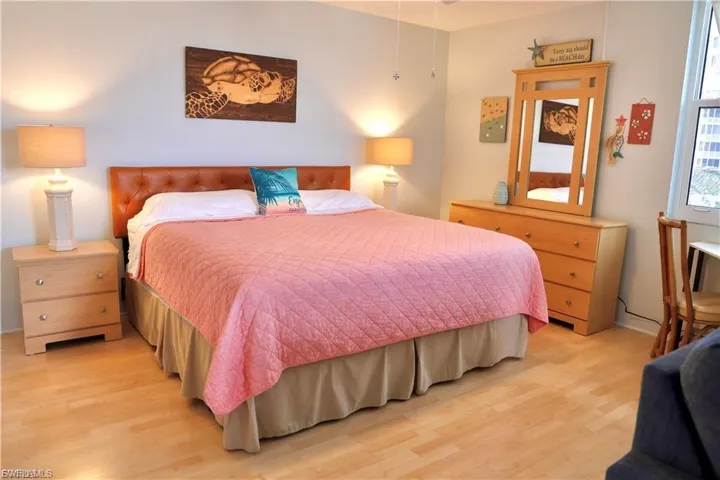 Bedroom featuring light wood finished floors