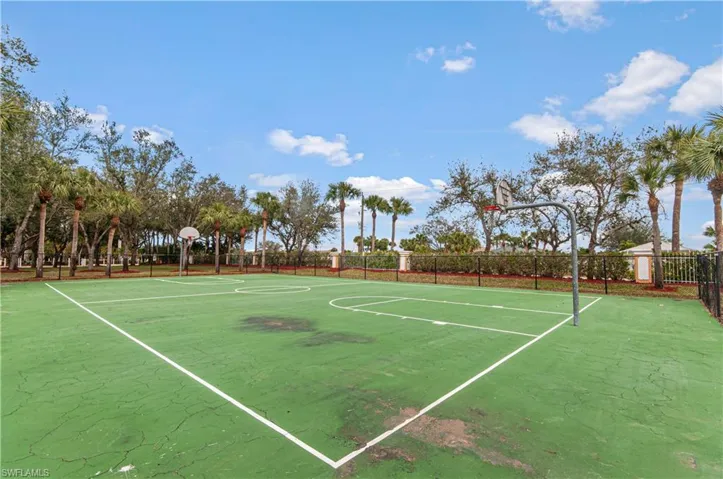 View of basketball court