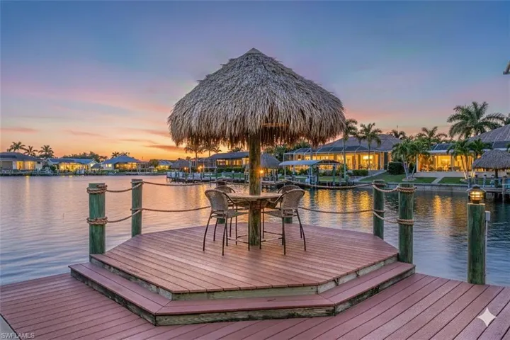 Relaxing sunset views from the dock!