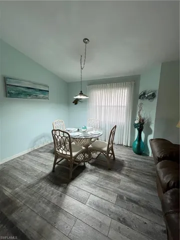 Wood-finish plank flooring throughout