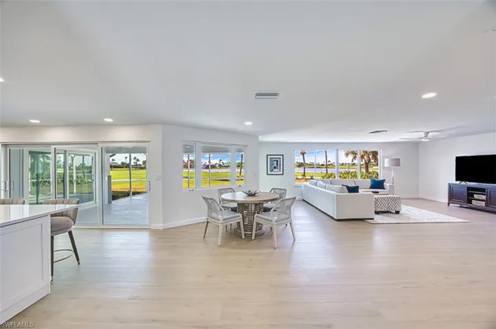 Dining and living area