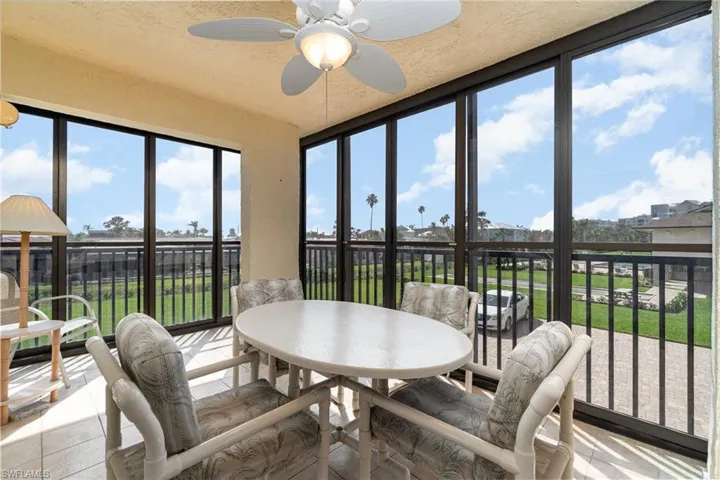 Large Lanai with sliding glass doors