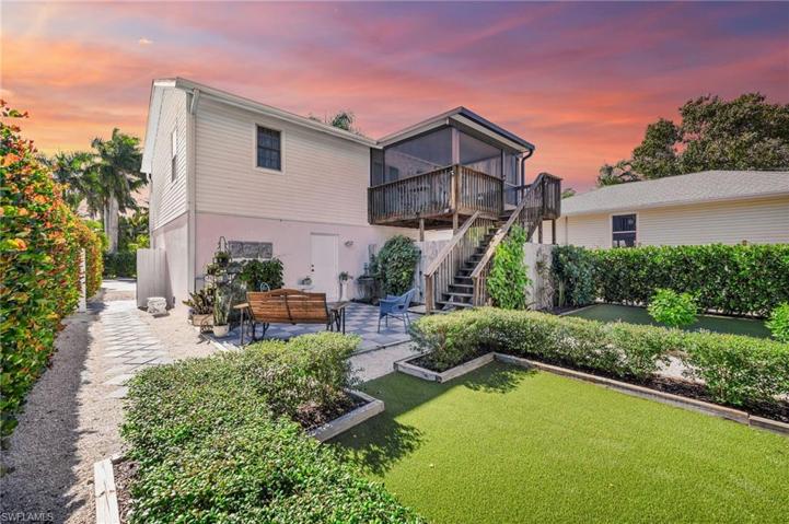 Rear Elevation at Sunset