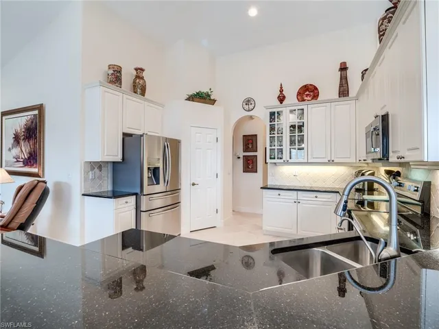 Gleaming granite countertops