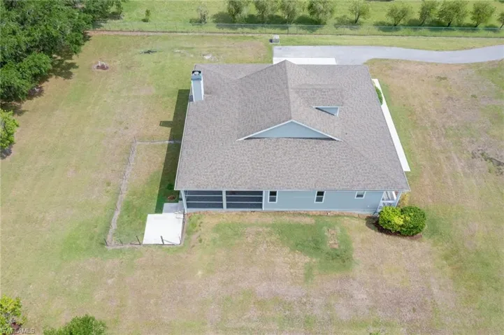 View from above of property