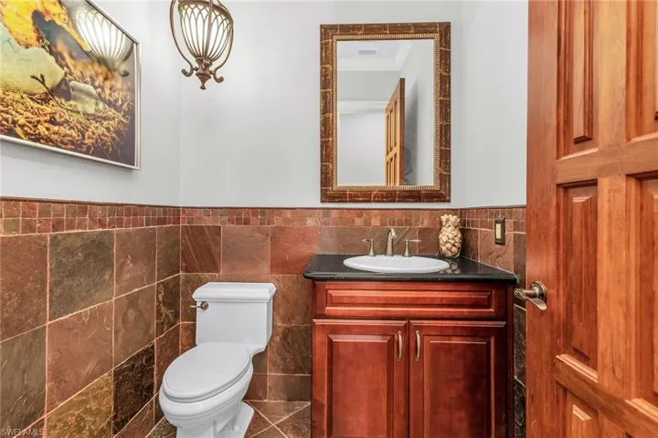 Half Bath lower level.