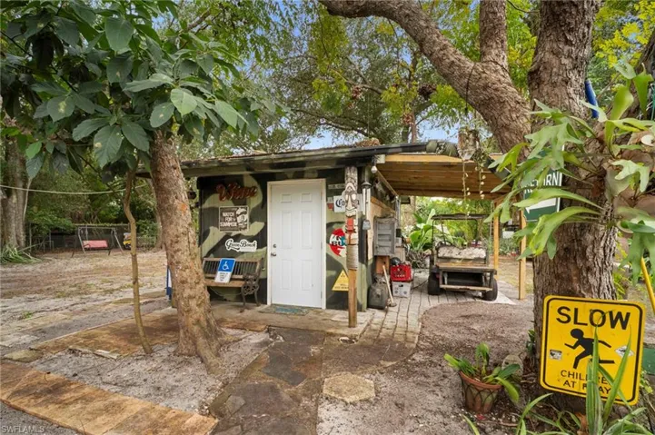 View of outbuilding