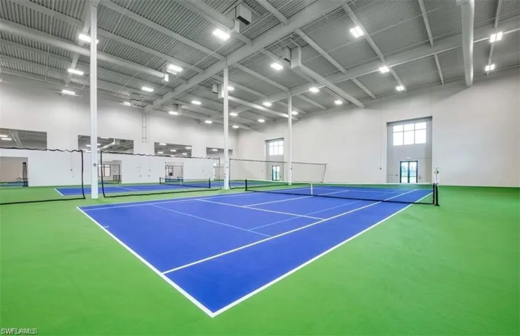 View of tennis court