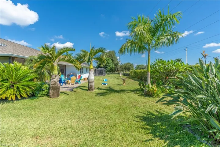 View of yard with a patio area