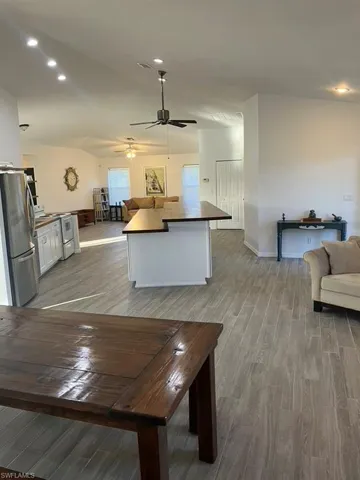 The large open concept is great for entertaining