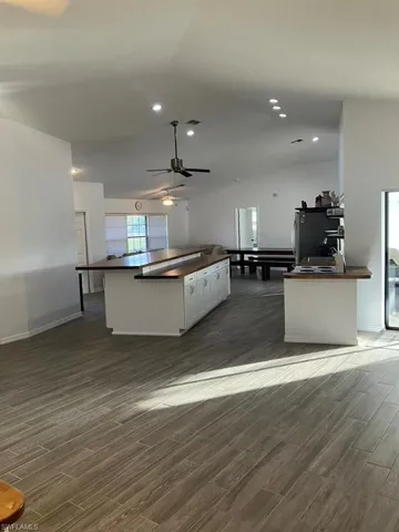 Vaulted ceilings really increase this already large space