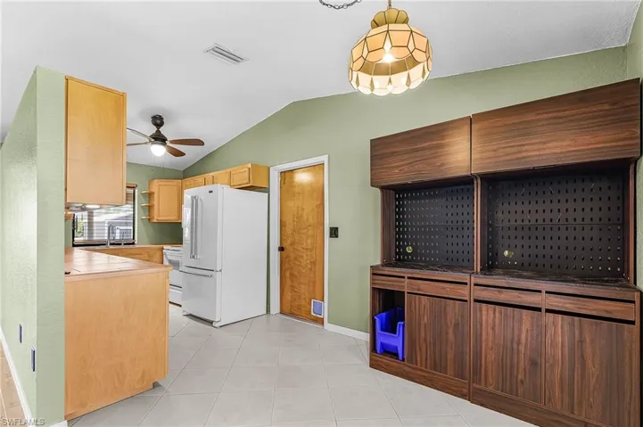 view from dining area