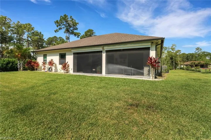 Back of house feat yard