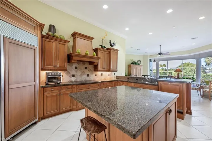 Large Kitchen Island with storage and space for seating