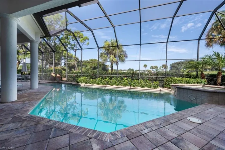 Nice size pool and spa