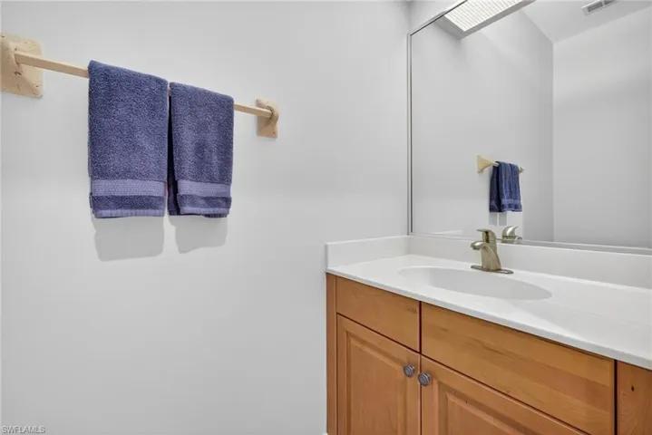 Bathroom featuring vanity