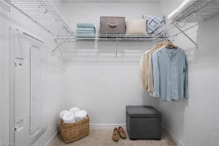 Staged Walk In Closet