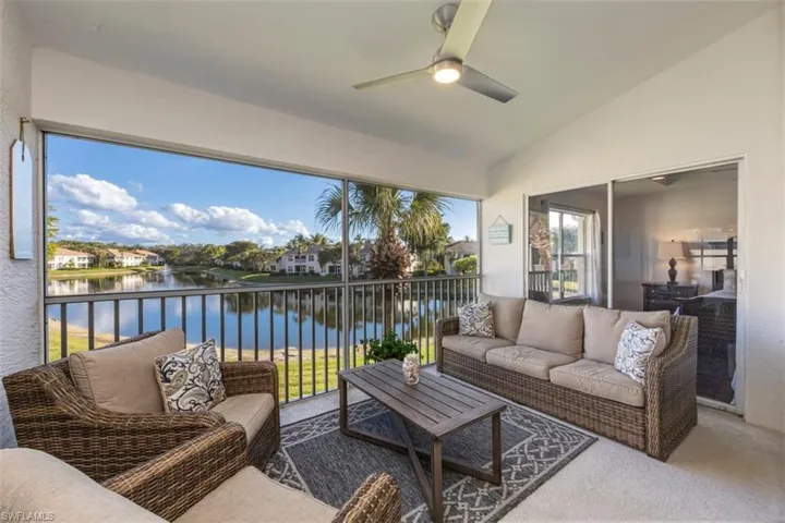 Lanai with most expansive water views in  Tarpon Cove!