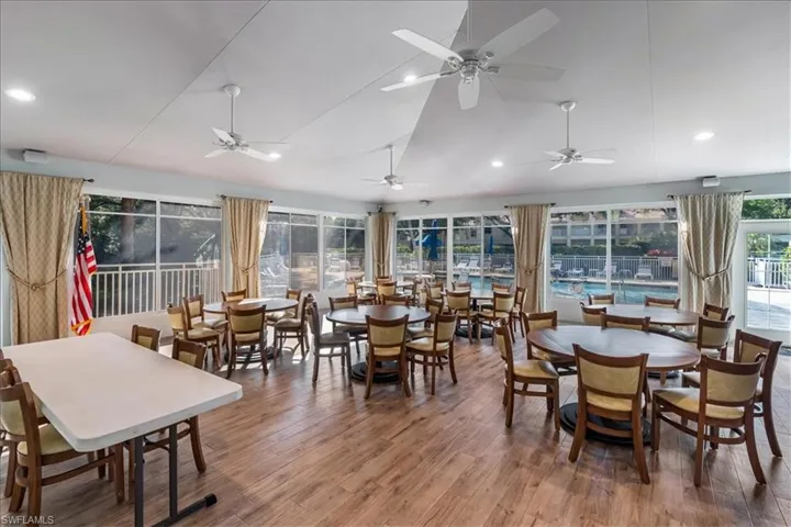 Clubhouse ready for you to host large gatherings poolside.