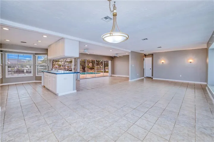 living, dining, kitchen, great room