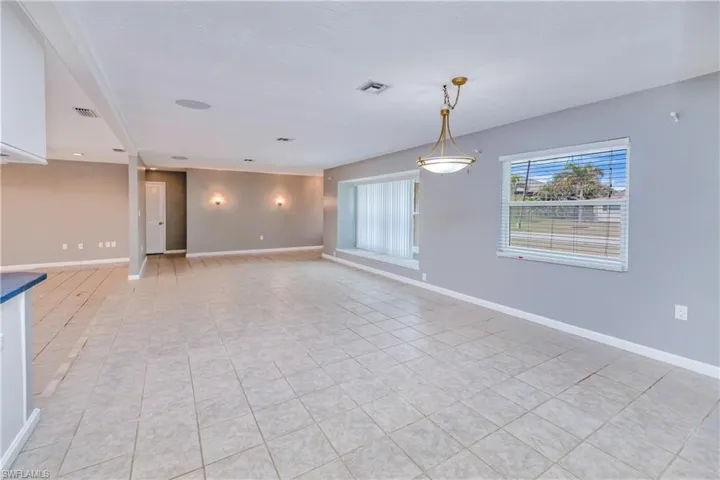 Huge living and dining area