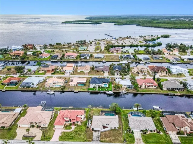 the Ansted Waterway with Charlotte Harbor beyond