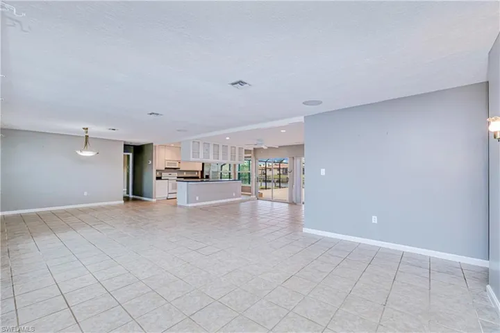 living and dining area to kitchen