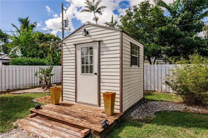 View of outbuilding